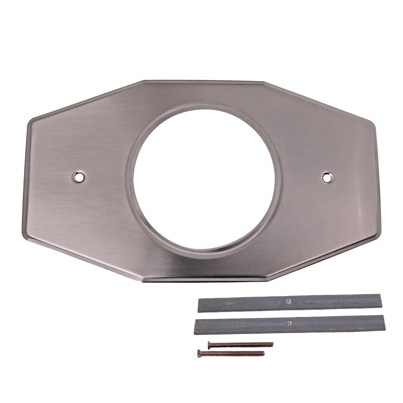 Westbrass D502-07 One-Hole Remodel Plate for Moen and Delta, Satin Nickel - Image 1